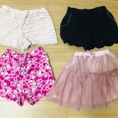 美品　女の子　ショートパンツスカートセット