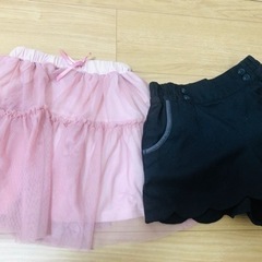 美品　女の子　ショートパンツスカートセットの画像