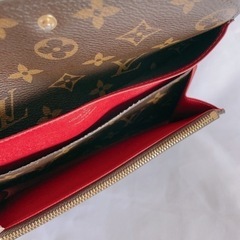 LOUIS VUITTONモノグラム ポルトフォイユ エミリー ルージュ 長財布の画像