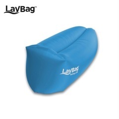 ポータブルエアーソファー　LayBag レイバック　ドイツ製　正規品　アウトドア　エアーマット　エアーベッド　イス　ブルーの画像