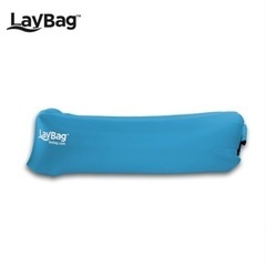 ポータブルエアーソファー　LayBag レイバック　ドイツ製　正規品　アウトドア　エアーマット　エアーベッド　イス　ブルーの画像