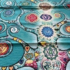 生命の樹　生命の木　チャクラ　壁掛け　マルチクロス　カバー　ヨガ　タペストリーの画像