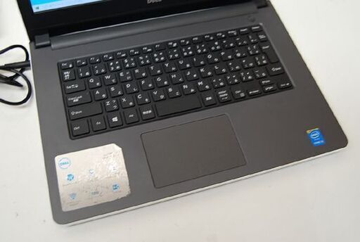 DELL ノートパソコン Inspiron 14 windows 10  64ビット Intel Core i3-5005U 2.00GHz メモリ 4GB HDD 450GB デル PC 札幌市 清田区 平岡