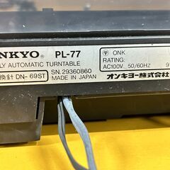 ONKYO (オンキョー) PL-77 ダイレクトドライブレコードプレーヤー ジャンク JUNKの画像