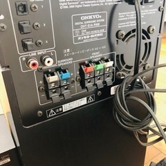 ONKYO DHT-SR1 アンプ内蔵サブウーファー&リアスピーカーの画像