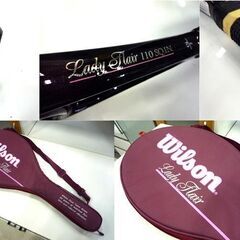 テニス テニスラケット ラケット 硬式用 ウィルソン Lady Flair 110 SQ IN No2 4 1/4 中古 純正ケース付き Wilson 札幌市東区 新道東店の画像