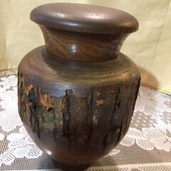 欅削り出し茶筒