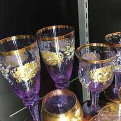 【値下げしました】【ジモティ来店特価！！】ベネチアグラスセット　J-0891の画像