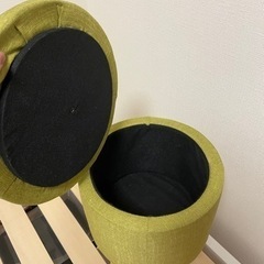 ローチェア 収納入れ付き 消毒済みの画像