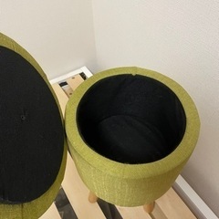 ローチェア 収納入れ付き 消毒済みの画像