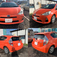 旭川発☆　トヨタ　アクア　S　平成24年式　車検R7.3.15日まで！　お気軽にお問い合わせくださいの画像