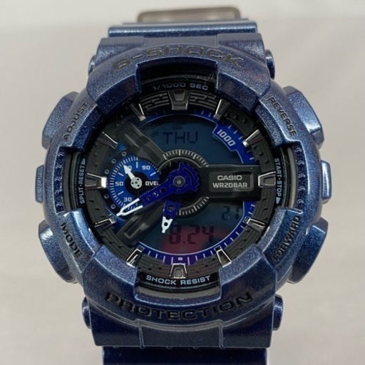 CASIO G-SHOCK ジーショック デジアナ腕時計 GA−110NM レアカラー ブルーメタリック