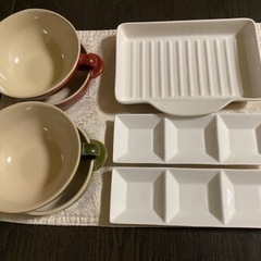 スープ&グラタン皿 ペアセット  他 サイズなど更新しました