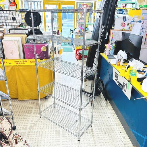 10/8家具 メタルラック 5段 スチール 収納