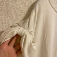 レディース　Tシャツ　半袖　白　無地の画像