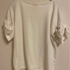レディース　Tシャツ　半袖　白　無地の画像