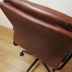 ニトリ　レザー　革製　キャスター付　椅子　デスクなしの画像