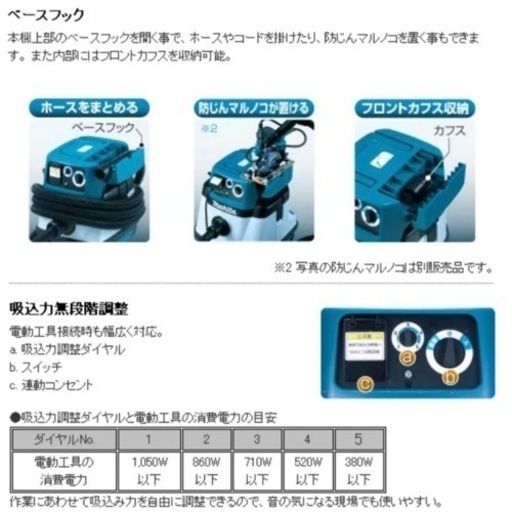 マキタ　集塵機　集じん機　クリーナー　掃除機　丸鋸