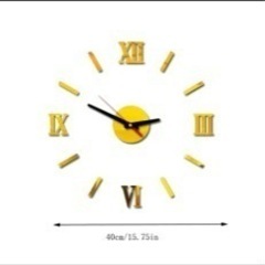 新品、壁時計2つ(ゴールド、シルバー)の画像