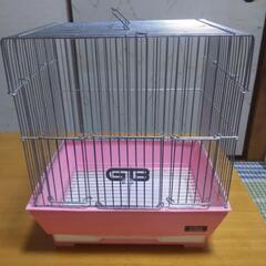 中古GBバードケージ285 角　ピンク　鳥かご