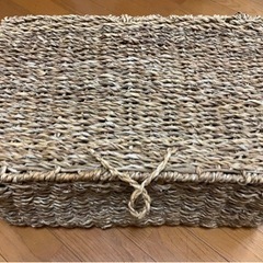 【ZARA HOME】シーグラス バスケット（蓋つき）