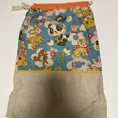 パンダ🐼のかわいい巾着　ハンドメイド品の画像