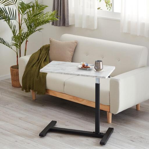 定価 ¥22,000 (税込)高さ調節らくらく！ 使いやすさを考えた レバー式昇降テーブル新品