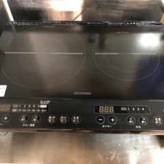 IHクッキングヒーター　アイリスオーヤマ　2口コンロの画像