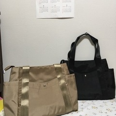 男女共通 ナイロン撥水加工トート肩掛けバッグの画像