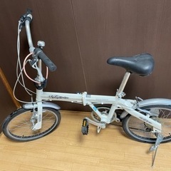 カリブー折りたたみ自転車　20インチ　切り替え付き　アルミフレー...