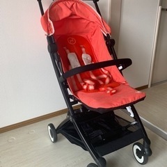 cybex gold ベビーカー　ハイビスカスレッド