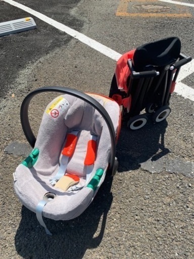 cybex gold ベビーカー ハイビスカスレッド