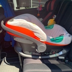 cybex gold 　チャイルドシート　　ハイビスカスレッド　虫除けネットプレゼントつきの画像