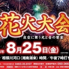 湘南平塚花火大会　本日8/25（金）　同行者募集！※2名（入場後...