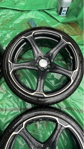 アルジェノン 225/35ZR19 8J+45 5穴 PCD100 ハブ73 M12 19インチアルミホイール 5H ピッチ114.3