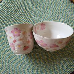 【美品】コップとごはん茶碗セット