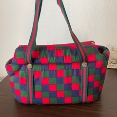 【無料】レトロ ペット用キャリーバッグ（小型犬用）