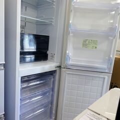 2023年製！ SHARP SJ-PD31J-W 2ドア冷蔵庫 310L 幅56cm 右開き アコール