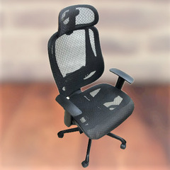 オフィスチェア　ハイバック　ワークチェア　クエト　ブラック　リユース品　在庫2脚の画像