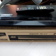 【中古ジャンク】シャープ BD-UW2200 AQUOS(アクオス) HDD・2チューナー搭載ブルーレイレコーダー Ultra HDブルーレイ再生対応（HDDなし）の画像