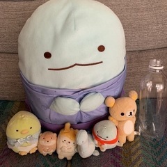 すみっこぐらし　ぬいぐるみ　リラックマ　ぬいぐるみ　全部まとめての画像