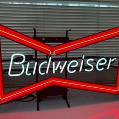 ビンテージ！Budweiser バドワイザー ネオン看板 ネオンサインインテリア EH-9030 約W775×D160×H470mm USED品現状にて 引取のみ！