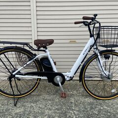 美品★　電動アシスト自転車 折り畳み式 26インチ 型式認定取得  ホワイト