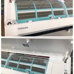 K096☆TOSHIBA製☆2021年製冷暖房兼用エアコン8畳用☆3