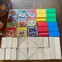 アンパンマン積み木　フルセット　おまけ付きの画像