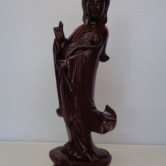 木製　木彫　観音菩薩立像　観音菩薩像　観音様　仏像　彫刻　木像　...