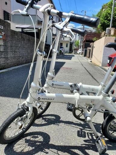 ルノー　折りたたみ自転車　緑　中古 2台セット RENAULT折りたたみ自転車 中古 (断食YOGA) さくら夙川