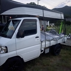 軽トラのキャリア　荷台の画像