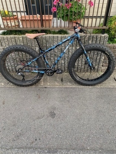 surly icecream track 2016 カスタム　自家塗装