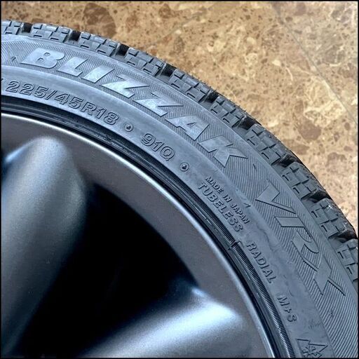 ミニクロスオーバー R60型 純正18インチアルミ+スタッドレス4本セット 225/45R18 ブリヂストン VRX ミニクロスオーバー R60型 純正18インチアルミ+スタッドレス4本セット